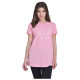Target Γυναικεία κοντομάνικη μπλούζα Long T-Shirt Single Jersey "Mind"